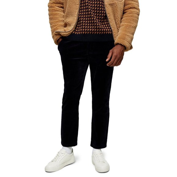 TOPMAN Whyatt Corduroy Skinny Pants in Navy Blue - 32 - Picture 6 of 6